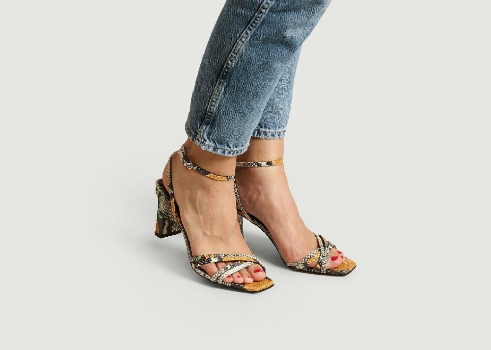 L'exception Escarpins Annabella Snake Print Multicolore Aeyde