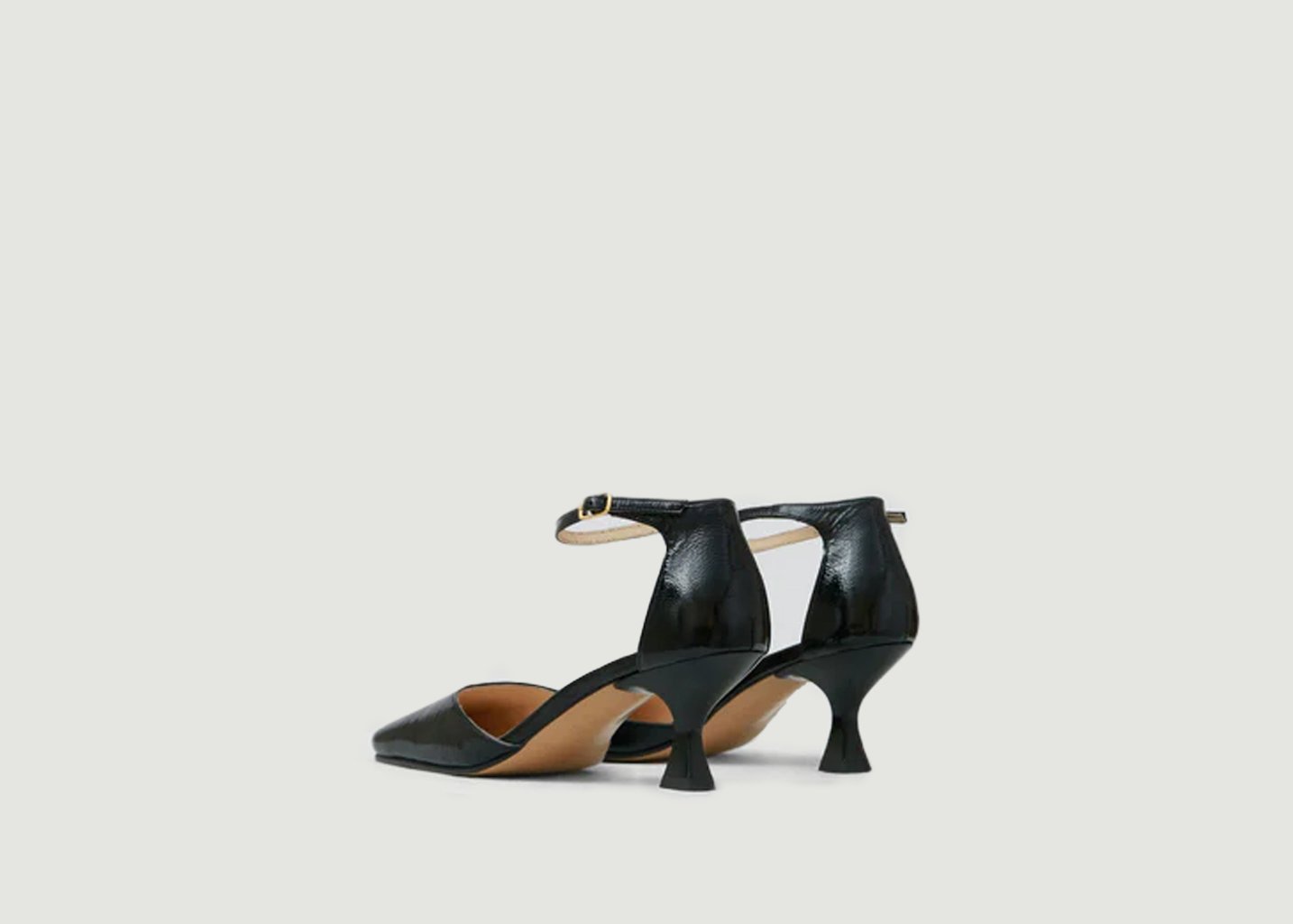 L'exception Escarpins En Cuir Verni Fabiola Noir Souliers Martinez