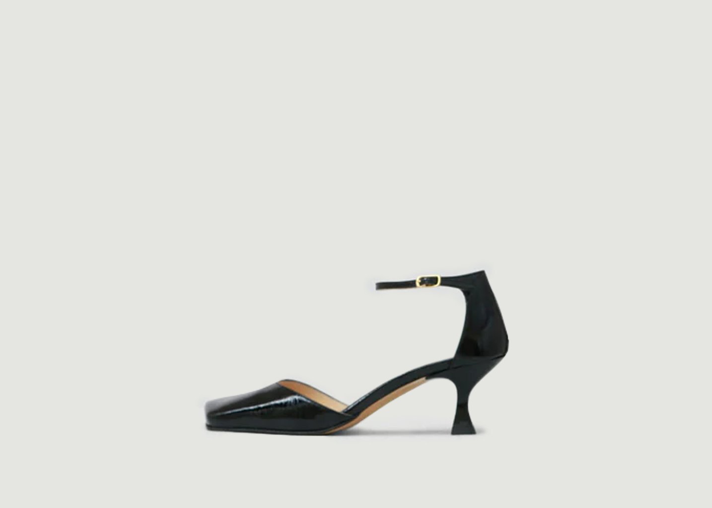 l'exception Escarpins en cuir verni Fabiola Noir Souliers Martinez