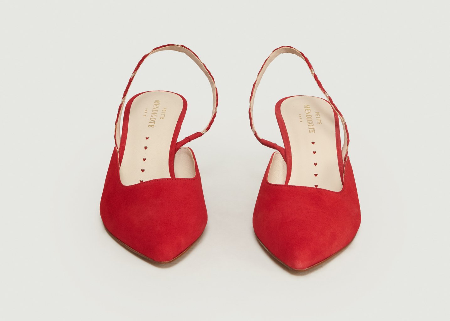 L'exception Escarpins Ouverts Nicholson Rouge Petite Mendigote Paris