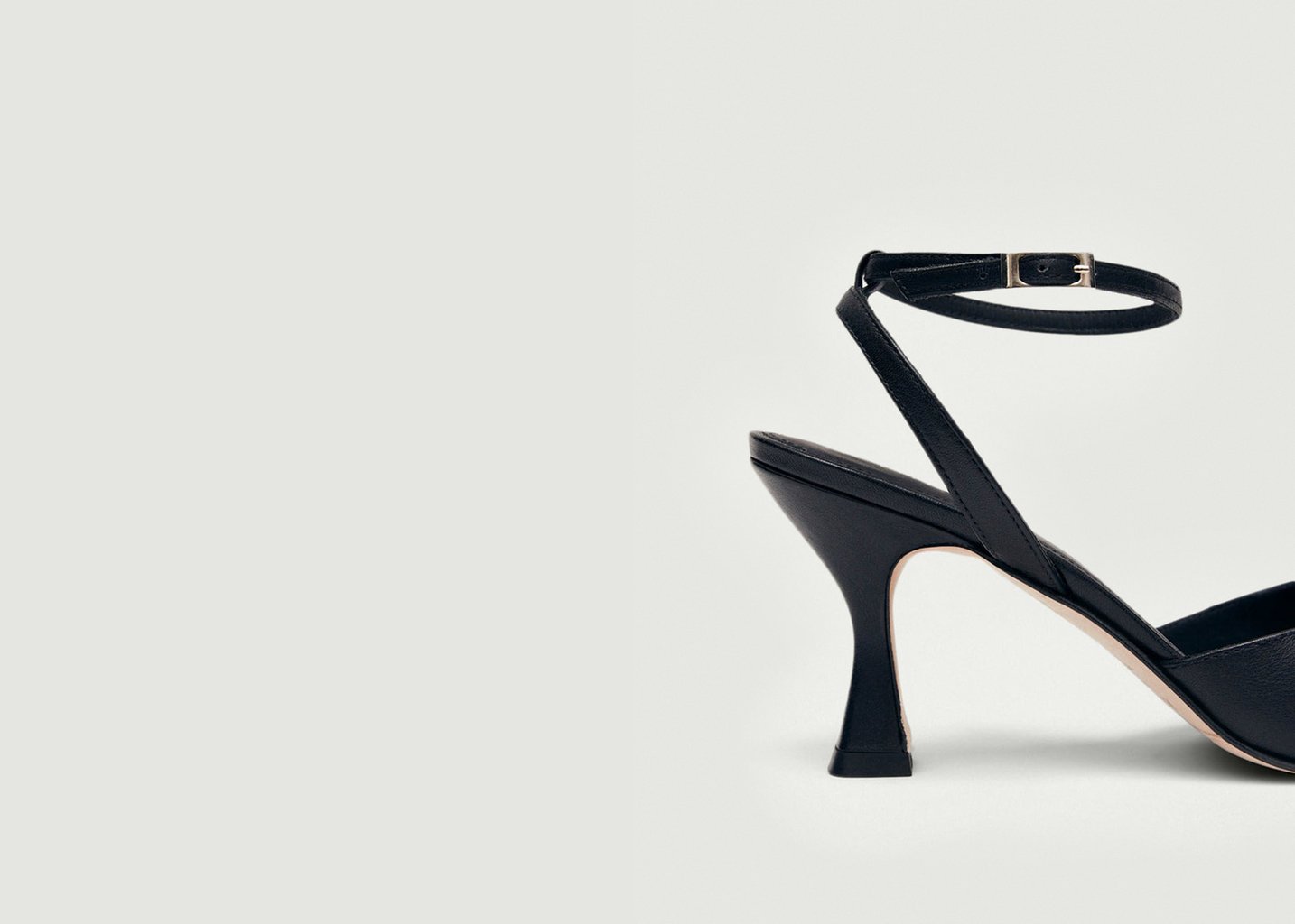 L'exception Escarpins Pointus En Cuir Cendrillon Noir Alohas