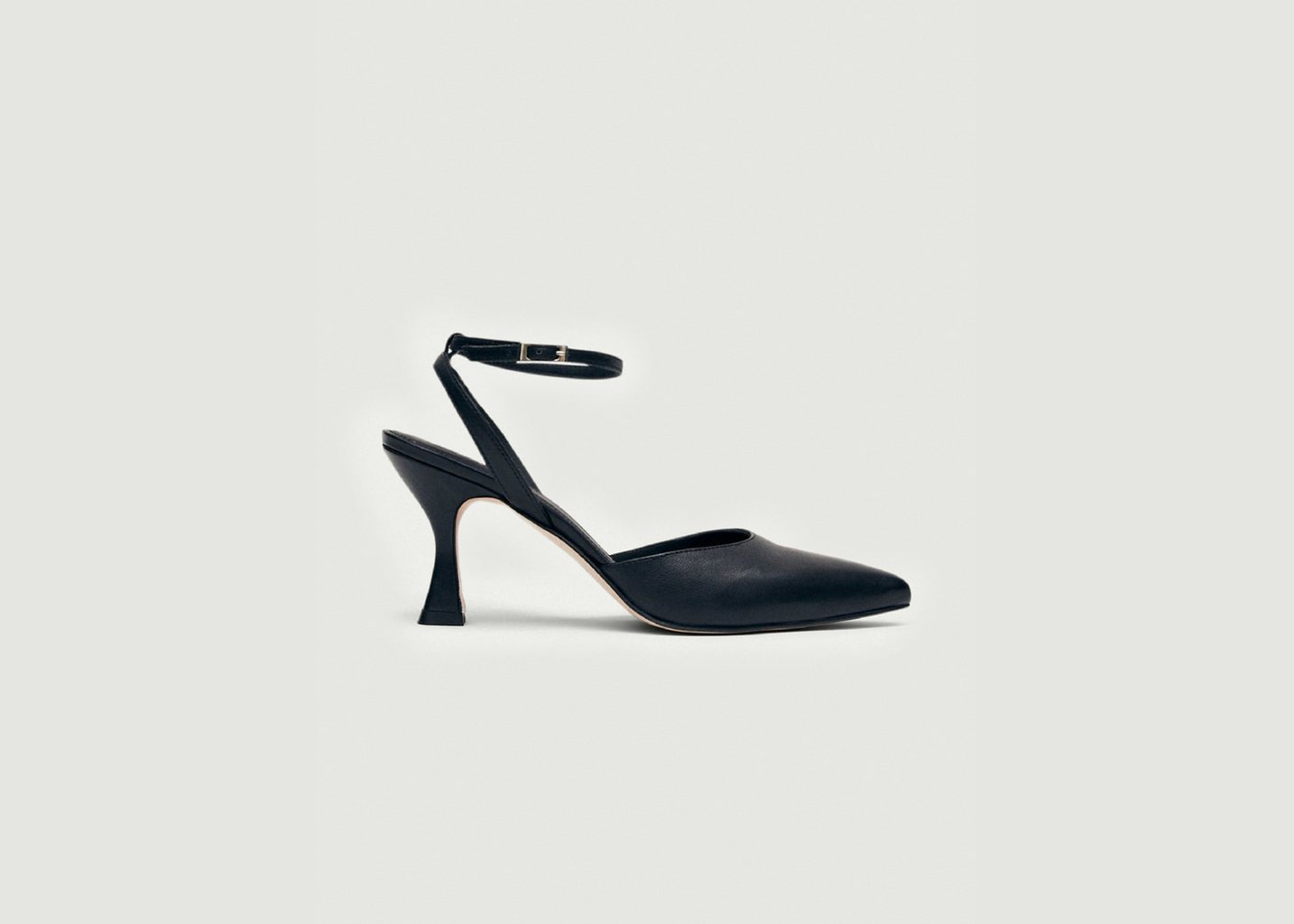 l'exception Escarpins pointus en cuir Cendrillon Noir Alohas