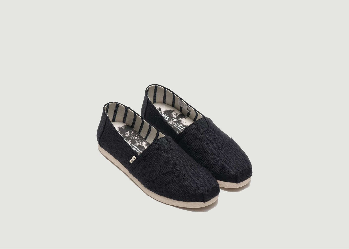 L'exception Espadrilles Classics En Toile Noir Toms