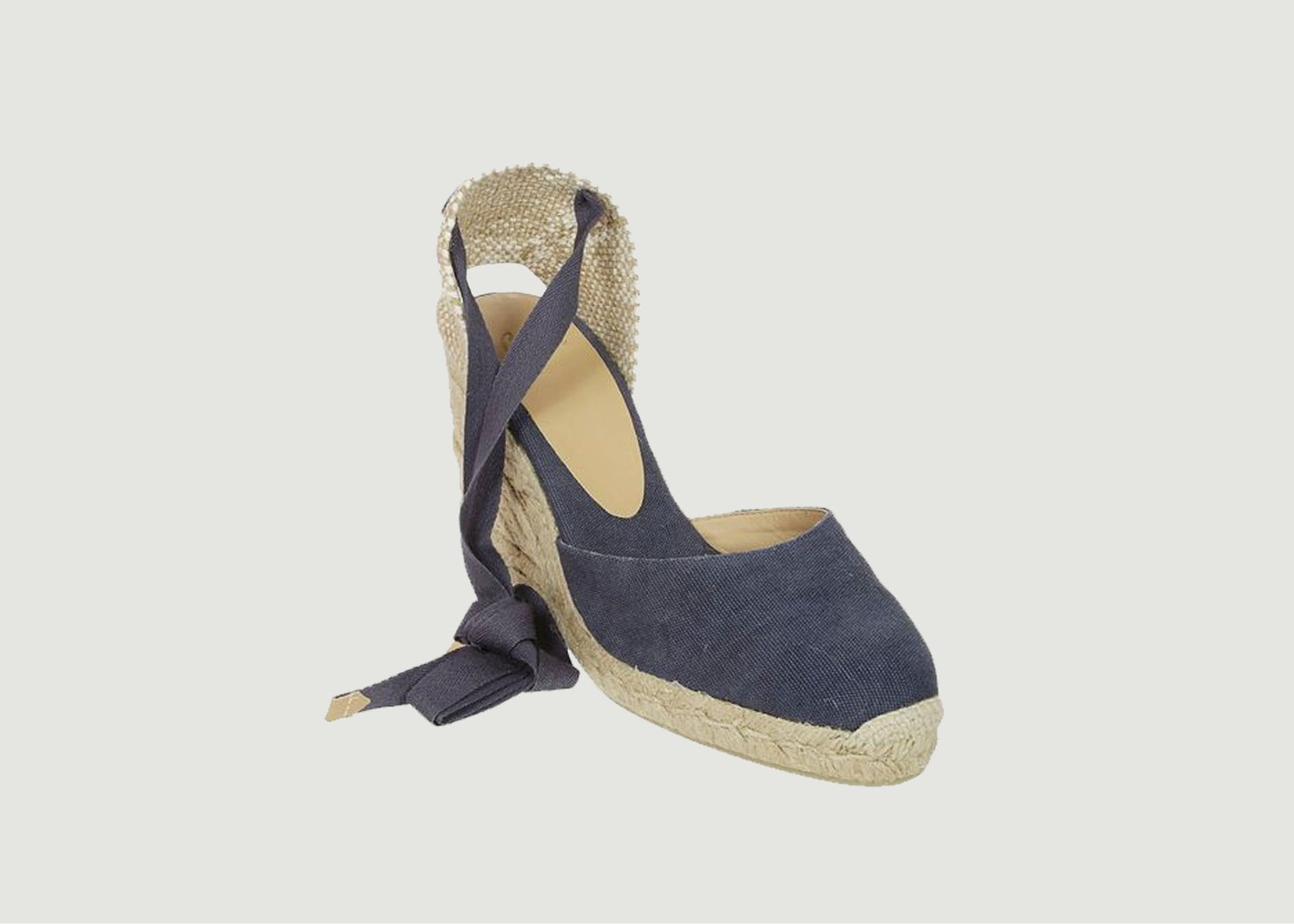L'exception Espadrilles Compensées Chiara Bleu Marine Castañer