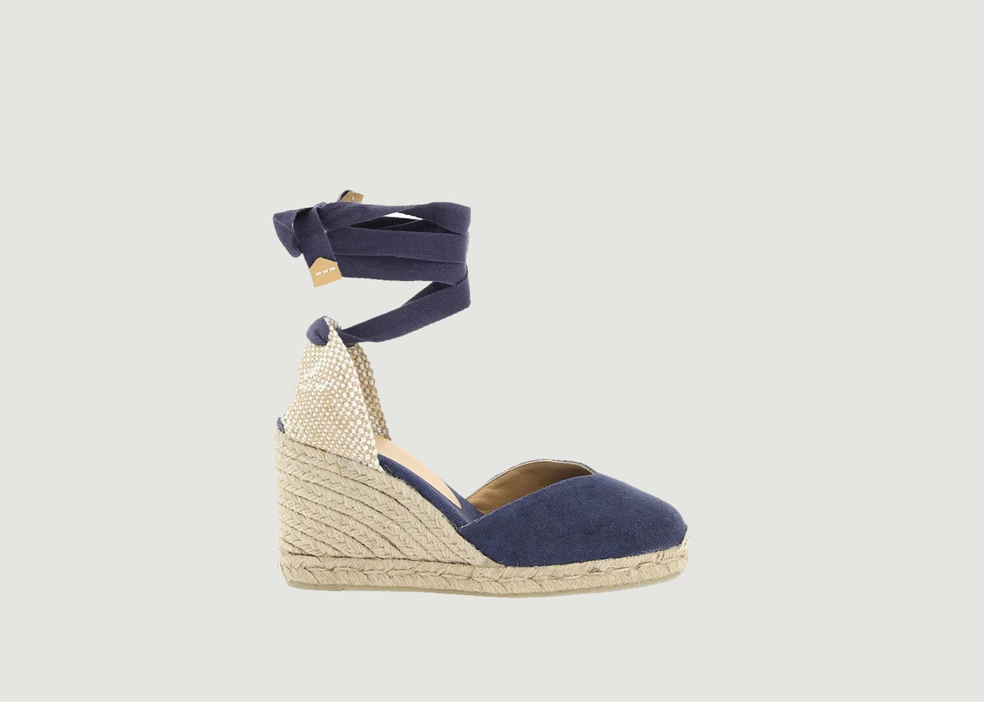 l'exception Espadrilles Compensées Chiara Bleu Marine Castañer