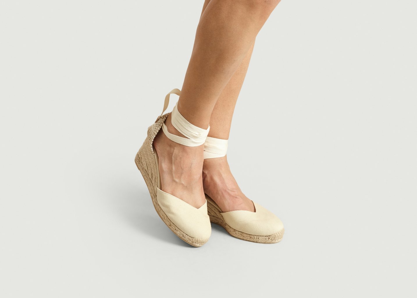 L'exception Espadrilles Compensées Chiara Ivoire Castañer