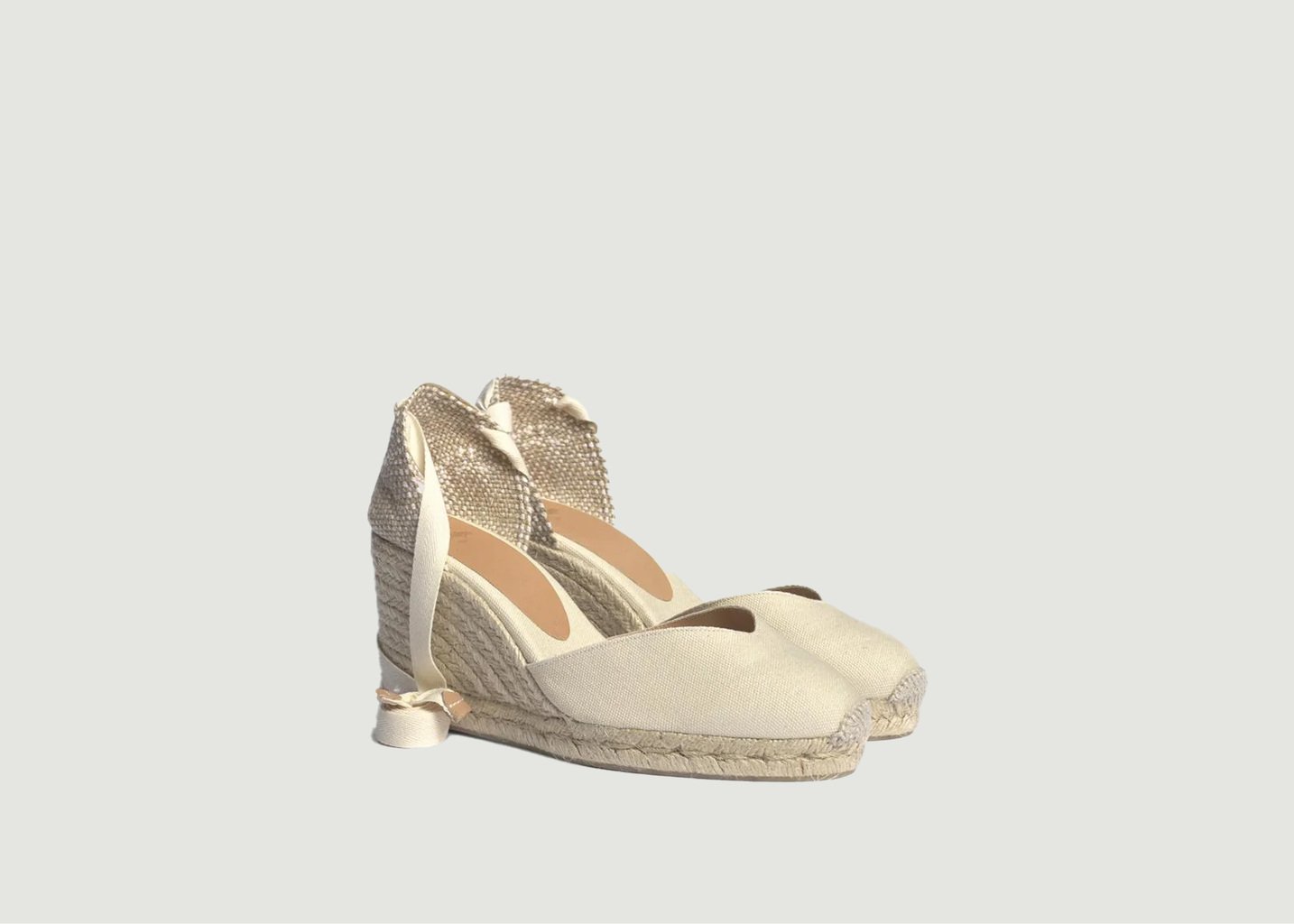 L'exception Espadrilles Compensées Chiara Ivoire Castañer