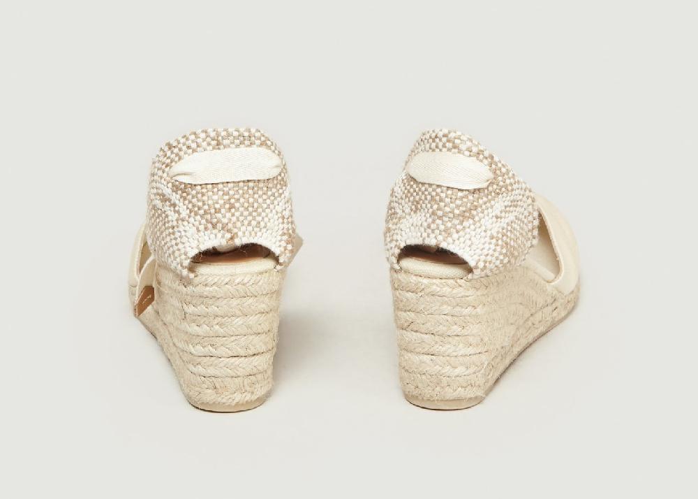 L'exception Espadrilles Compensées Chiara Ivoire Castañer