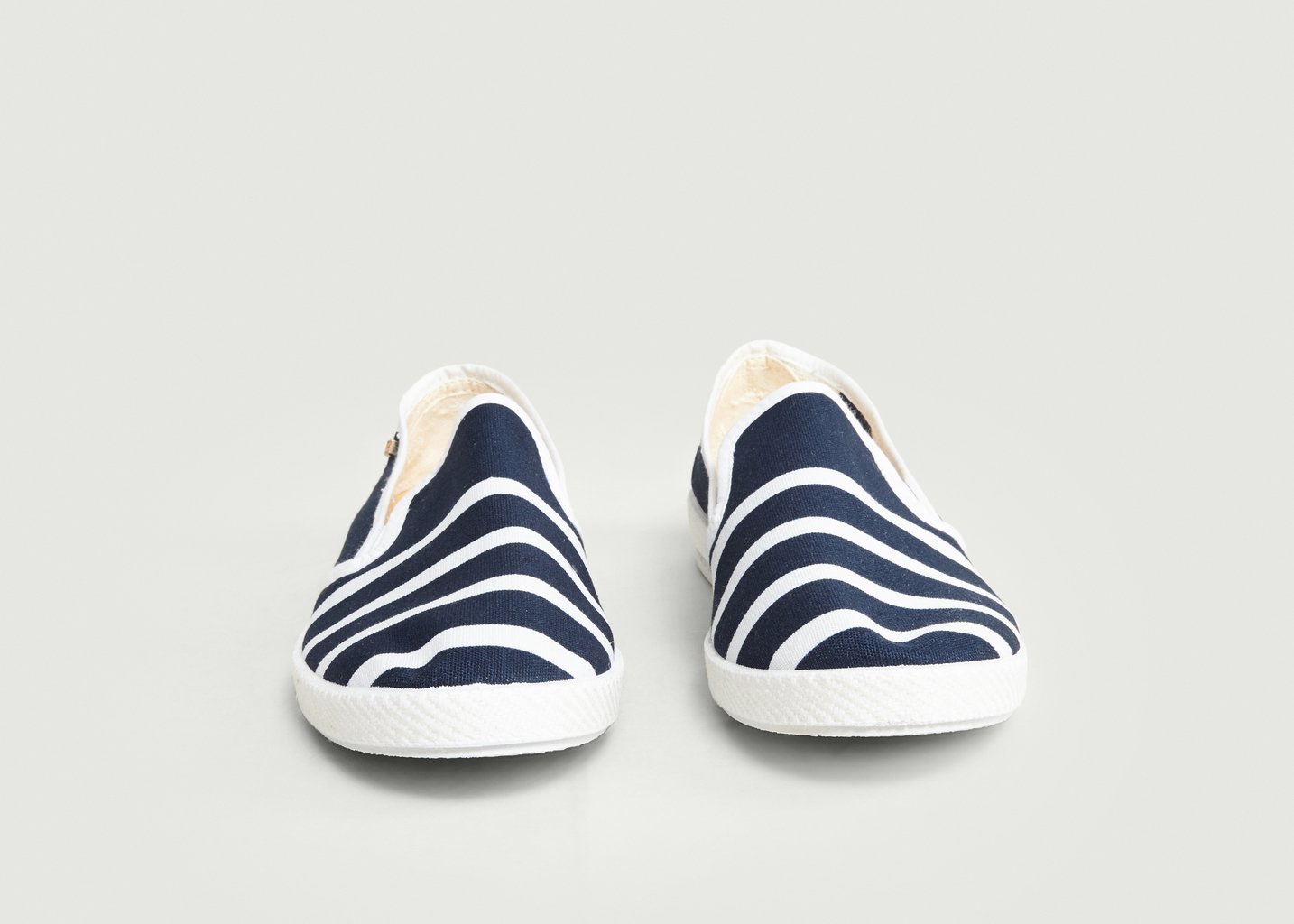L'exception Espadrilles Marinière Rivieras & Saint James Bleu Marine Rivieras