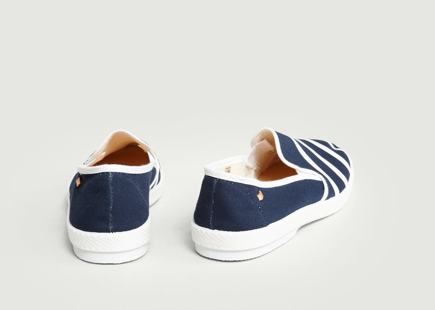 L'exception Espadrilles Marinière Rivieras & Saint James Bleu Marine Rivieras