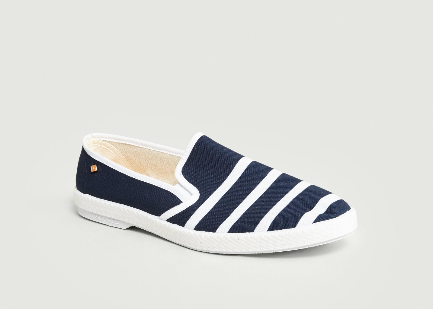 l'exception Espadrilles Marinière Rivieras & Saint James Bleu Marine Rivieras