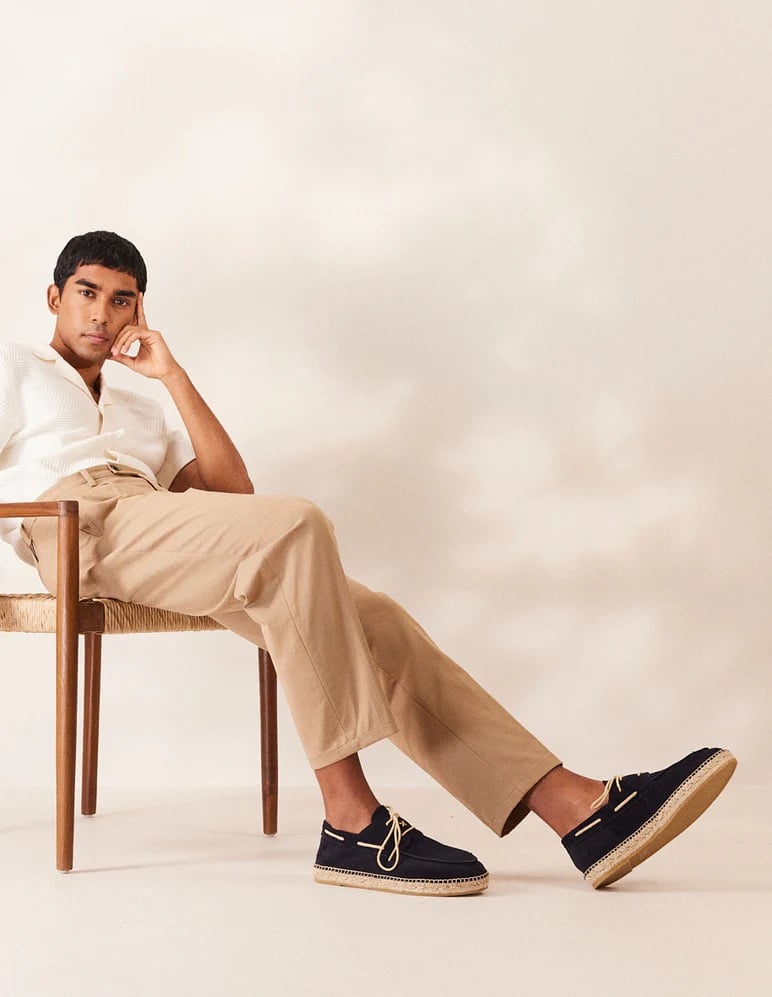 L'exception Espadrilles Matteo Bleu Marine Odaje Ex M.Moustache