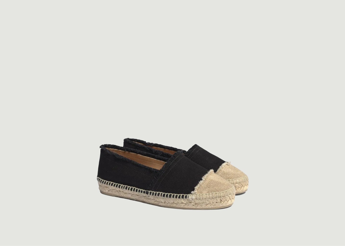 L'exception Espadrilles Plates Kampala Noir Castañer
