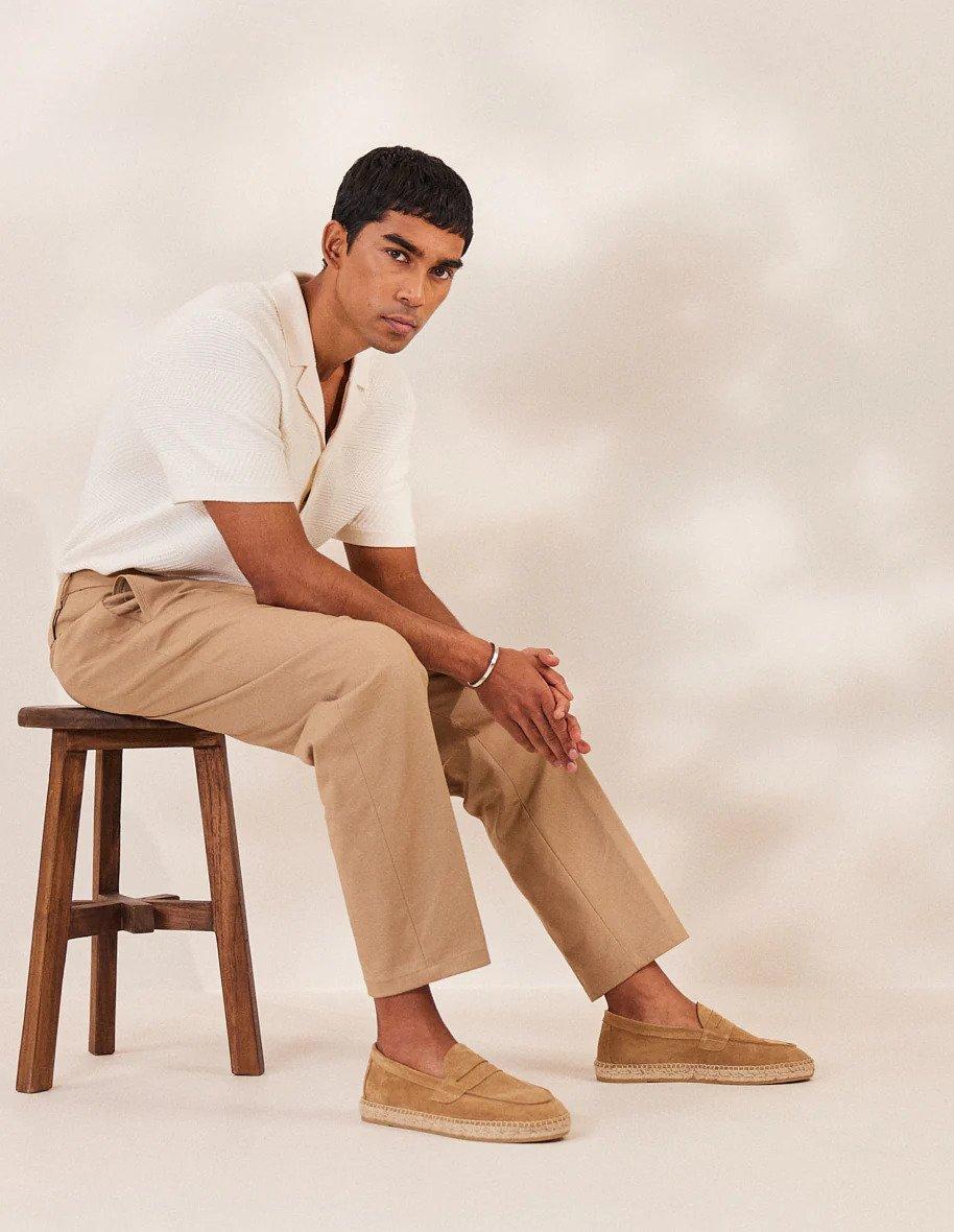 L'exception Espadrilles Roméo Taupe Odaje Ex M.Moustache