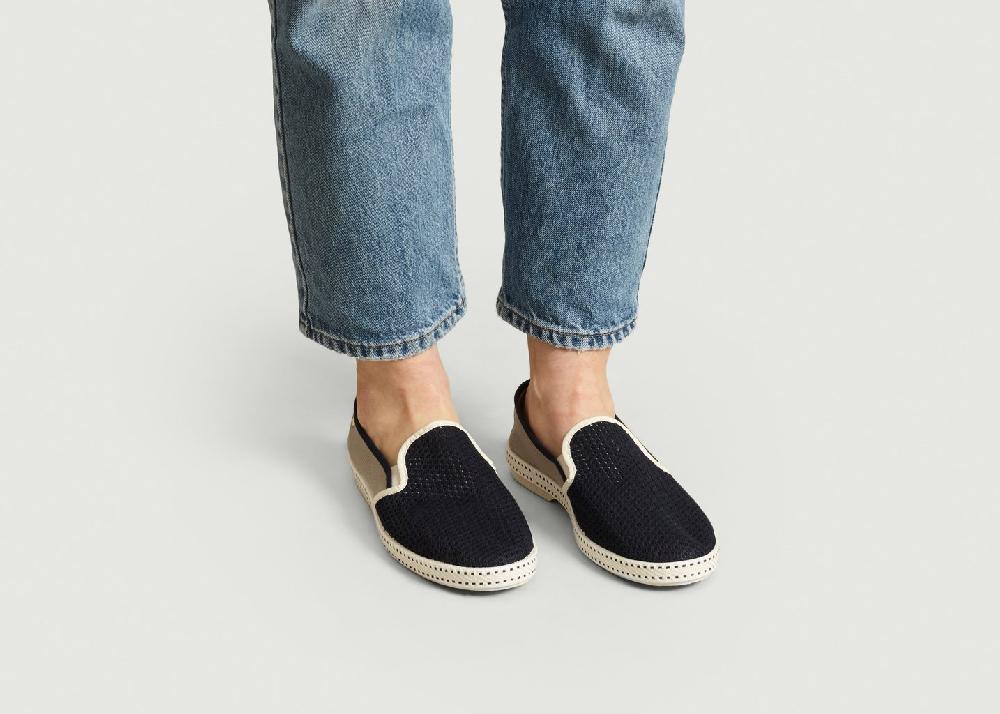L'exception Espadrilles Vajoliroja Bleu Marine Rivieras