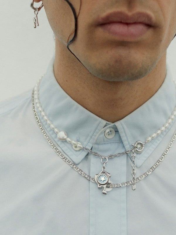 L'exception Fermoir Pour Charms Argent Argent Maria Black