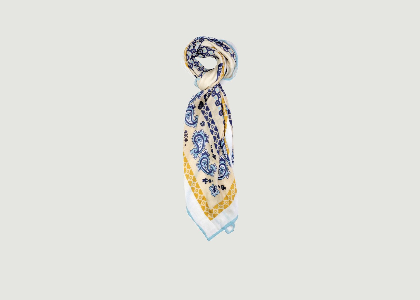 l'exception Foulard Paris x Los Angeles Cinabre x Esquivel Multicolore Cinabre