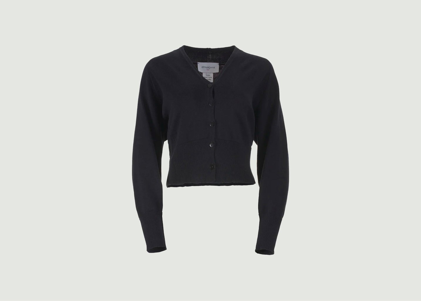l'exception Gilet Bertille Noir Lafrançaise Mailles in France