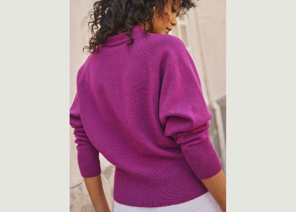 L'exception Gilet Carole Violet Lafrançaise Mailles In France