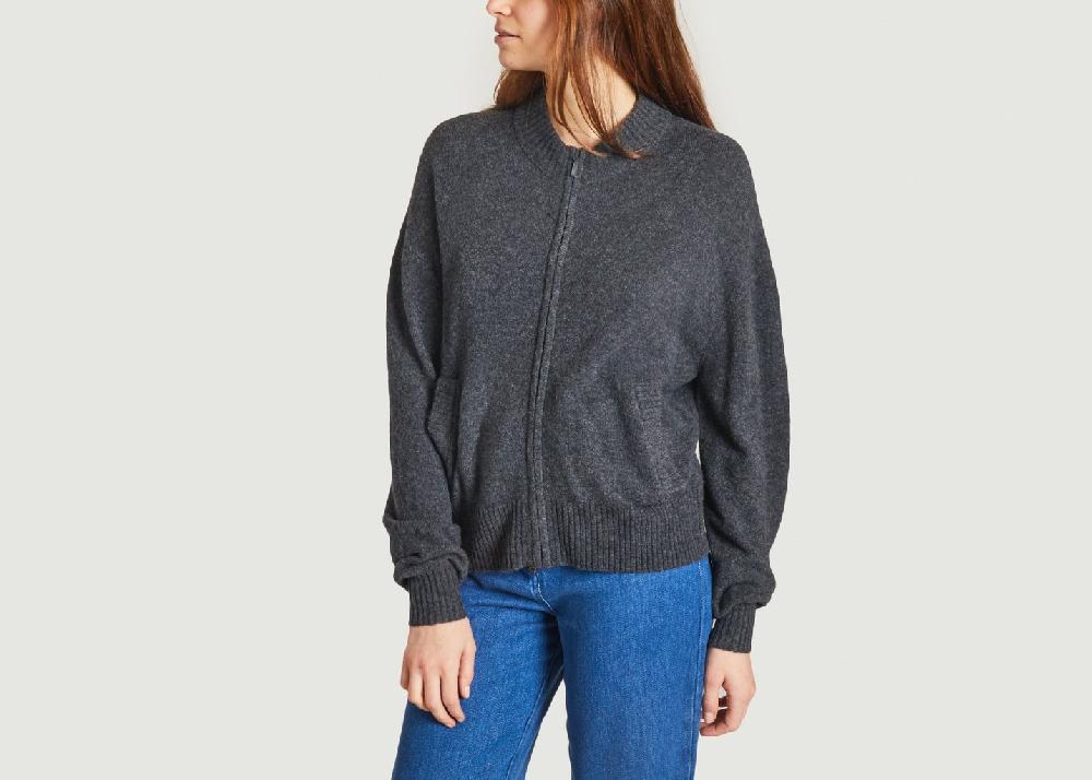 l'exception Gilet damsville Vert Foncé American Vintage