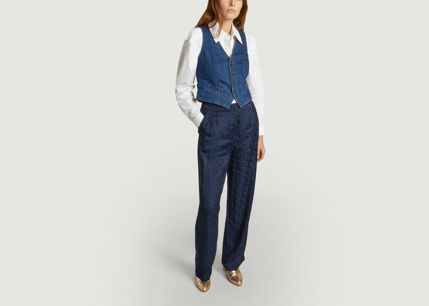 L'exception Gilet De Tailleur Denim Denim Polo Ralph Lauren