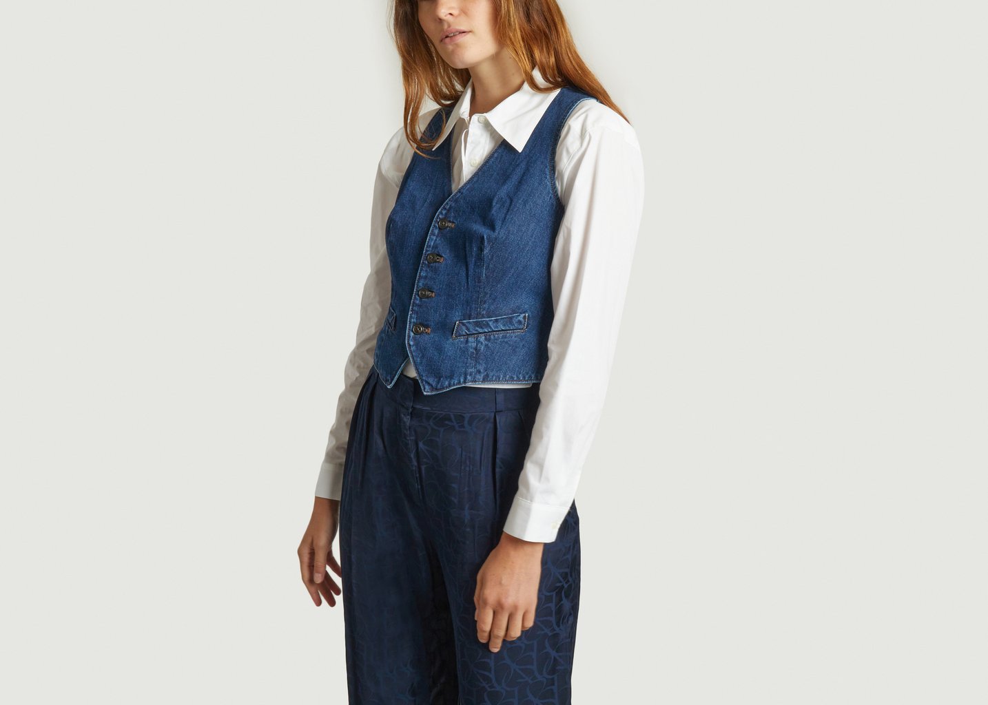 L'exception Gilet De Tailleur Denim Denim Polo Ralph Lauren