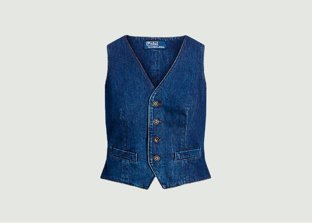 l'exception Gilet de tailleur denim Denim Polo Ralph Lauren