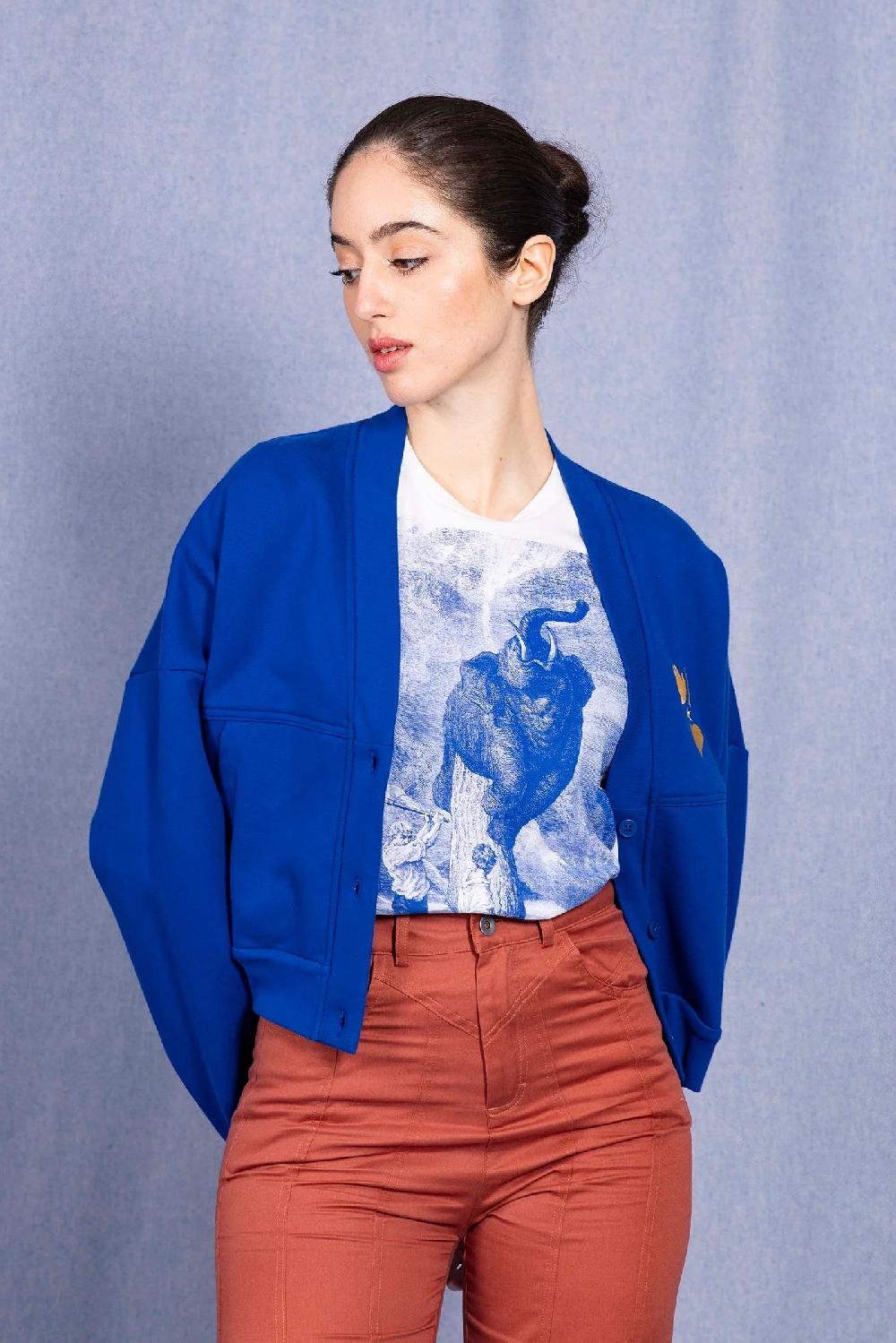L'exception Gilet Neola Bleu électrique Misericordia