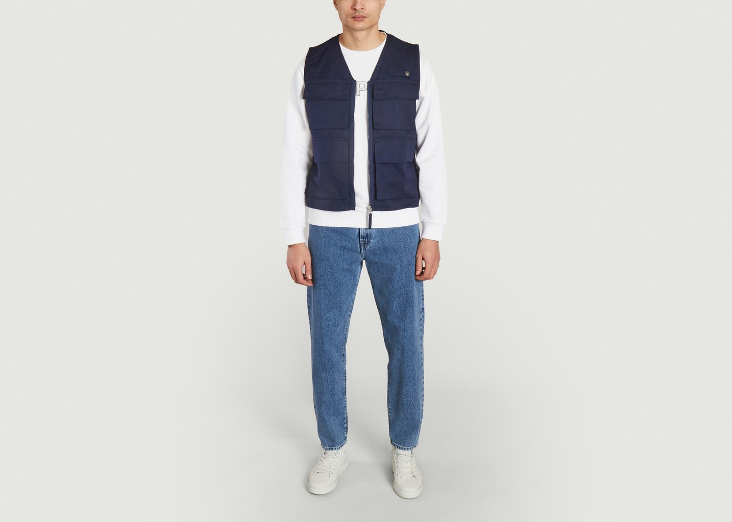 L'exception Gilet Photographers Bleu Marine Universal Works