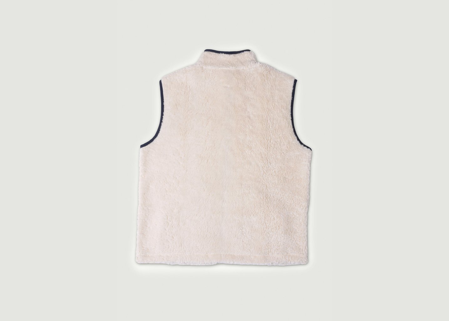 L'exception Gilet Polaire Sans Manches Ecru Cuisse De Grenouille