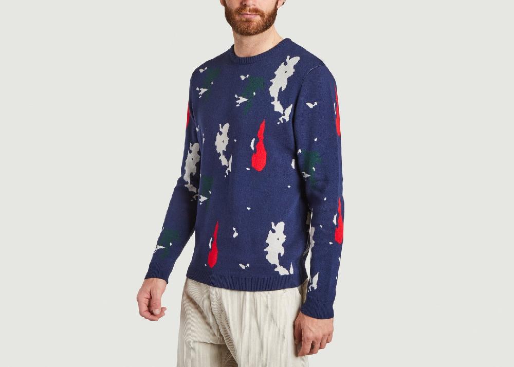 L'exception Graphic Knitwear Bleu JagVi Rive Gauche