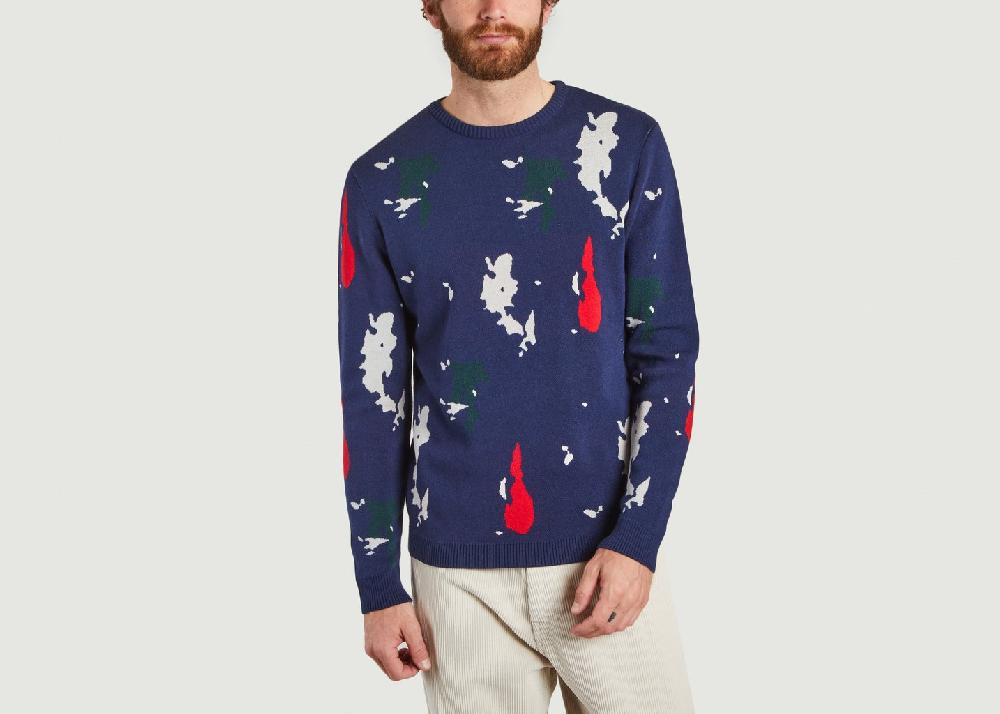 l'exception Graphic Knitwear Bleu JagVi Rive Gauche