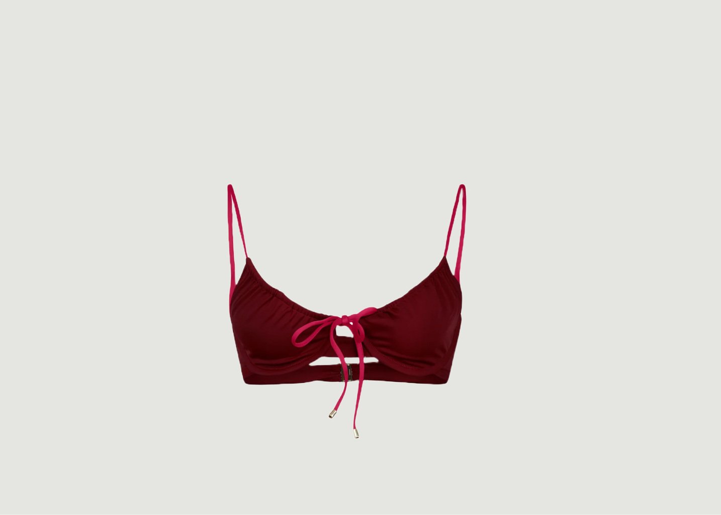 L'exception Haut De Maillot Sumba Réversible Cerise Kaly Ora