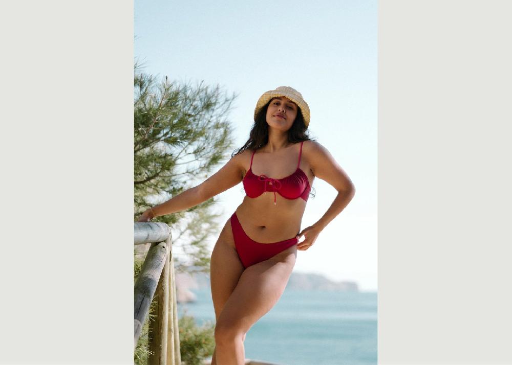 l'exception Haut de maillot Sumba réversible Cerise Kaly Ora