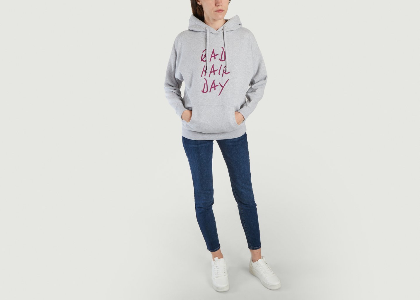 L'exception Hoodie Bad Hair Day Gris French Disorder