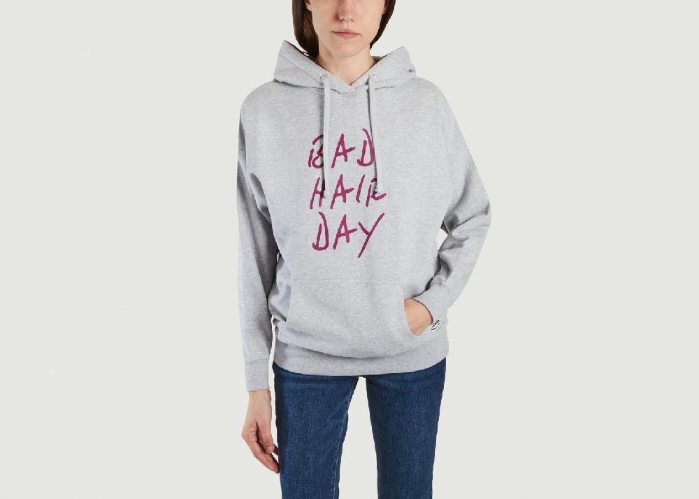 l'exception Hoodie Bad Hair Day Gris French Disorder