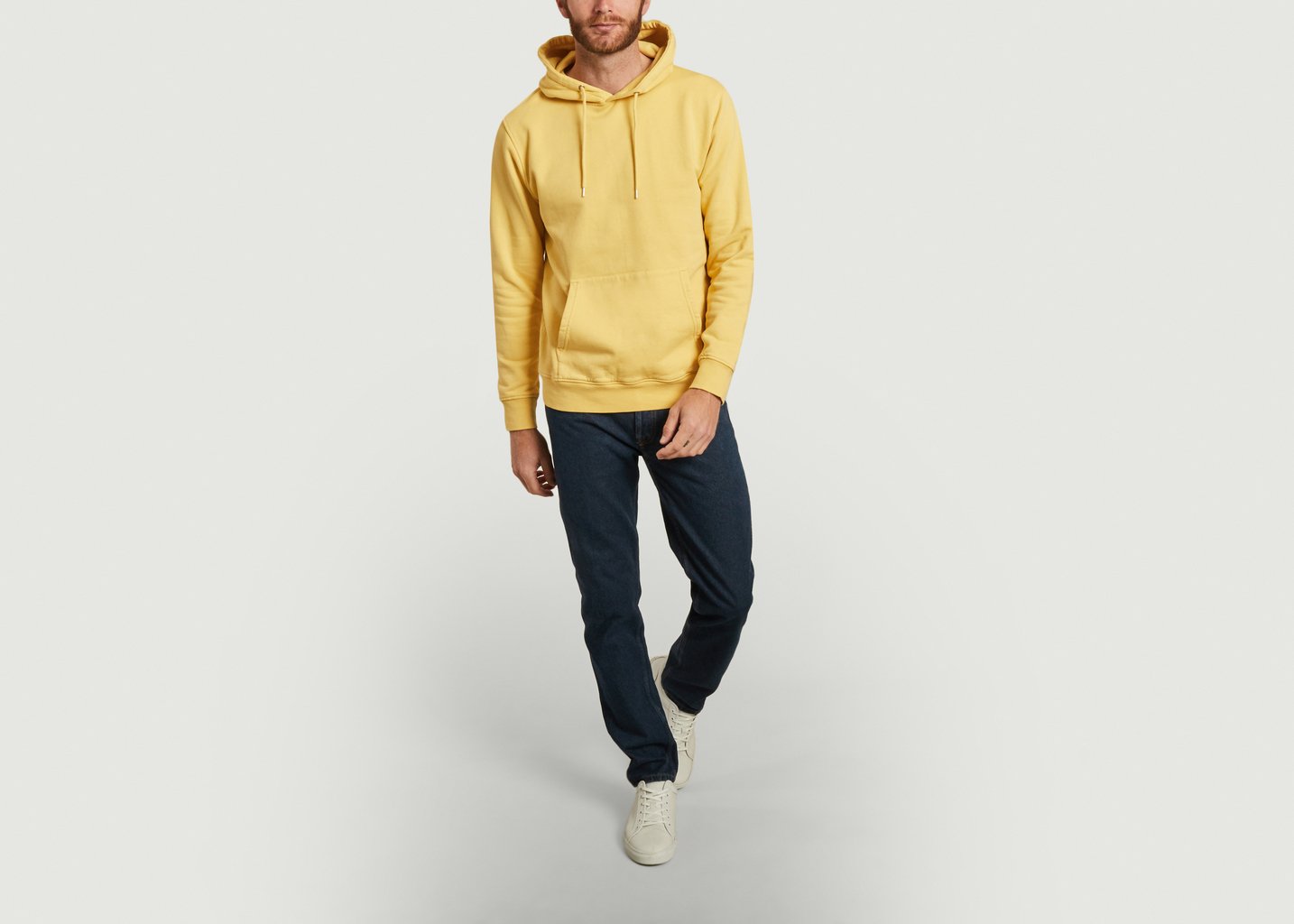 L'exception Hoodie Classique En Coton Bio Jaune Colorful Standard