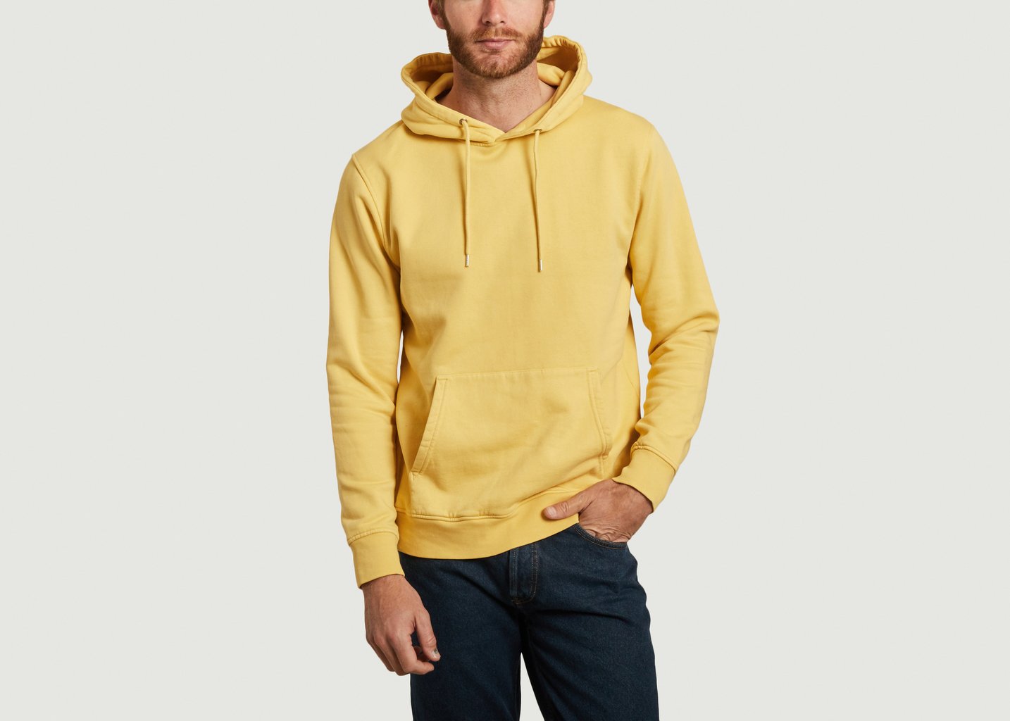 l'exception Hoodie classique en coton bio Jaune Colorful Standard