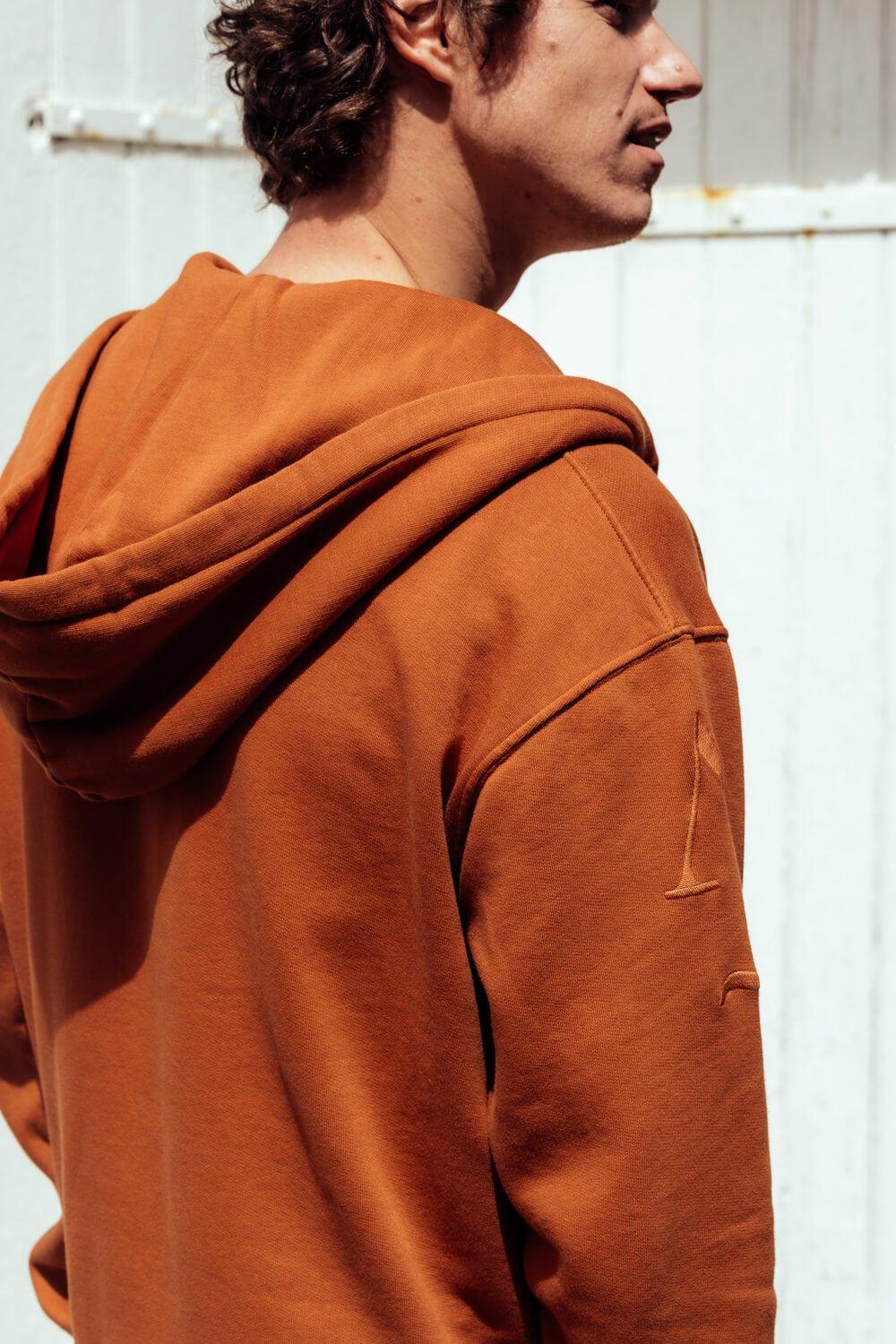 L'exception Hoodie En Coton Biologique Rouille Apnee