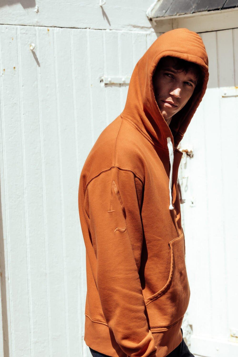 L'exception Hoodie En Coton Biologique Rouille Apnee