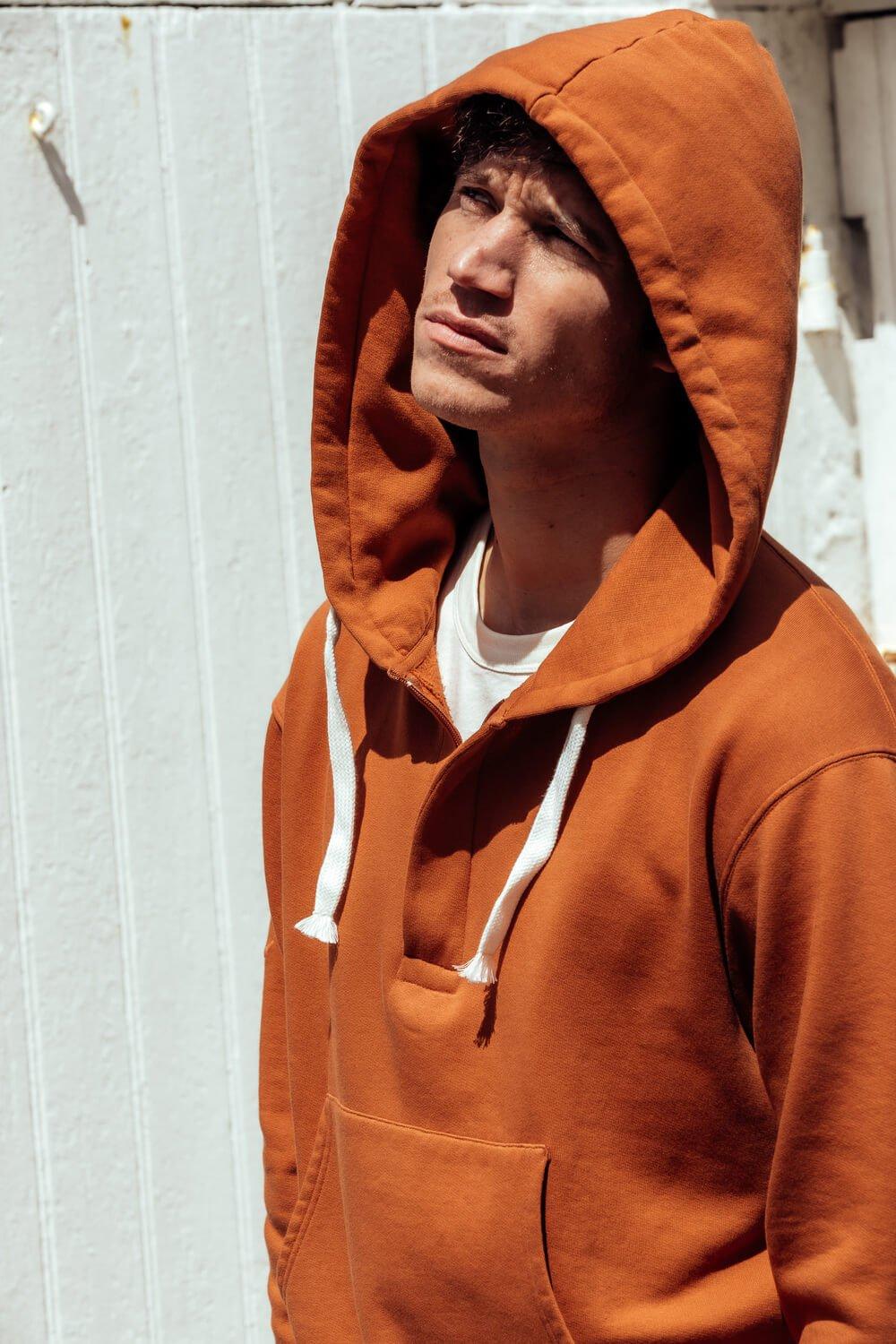 L'exception Hoodie En Coton Biologique Rouille Apnee