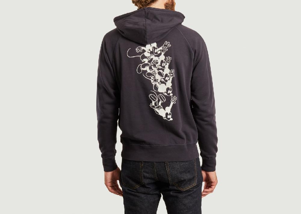 L'exception Hoodie Fred Imprimé Mickey Wood Wood X Disney Bleu Marine Wood Wood