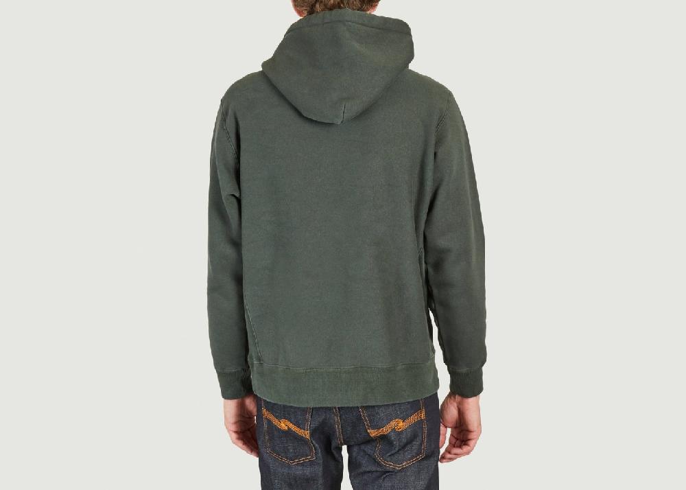 L'exception Hoodie Fredrik NJCO70 Vert Foncé Nudie Jeans