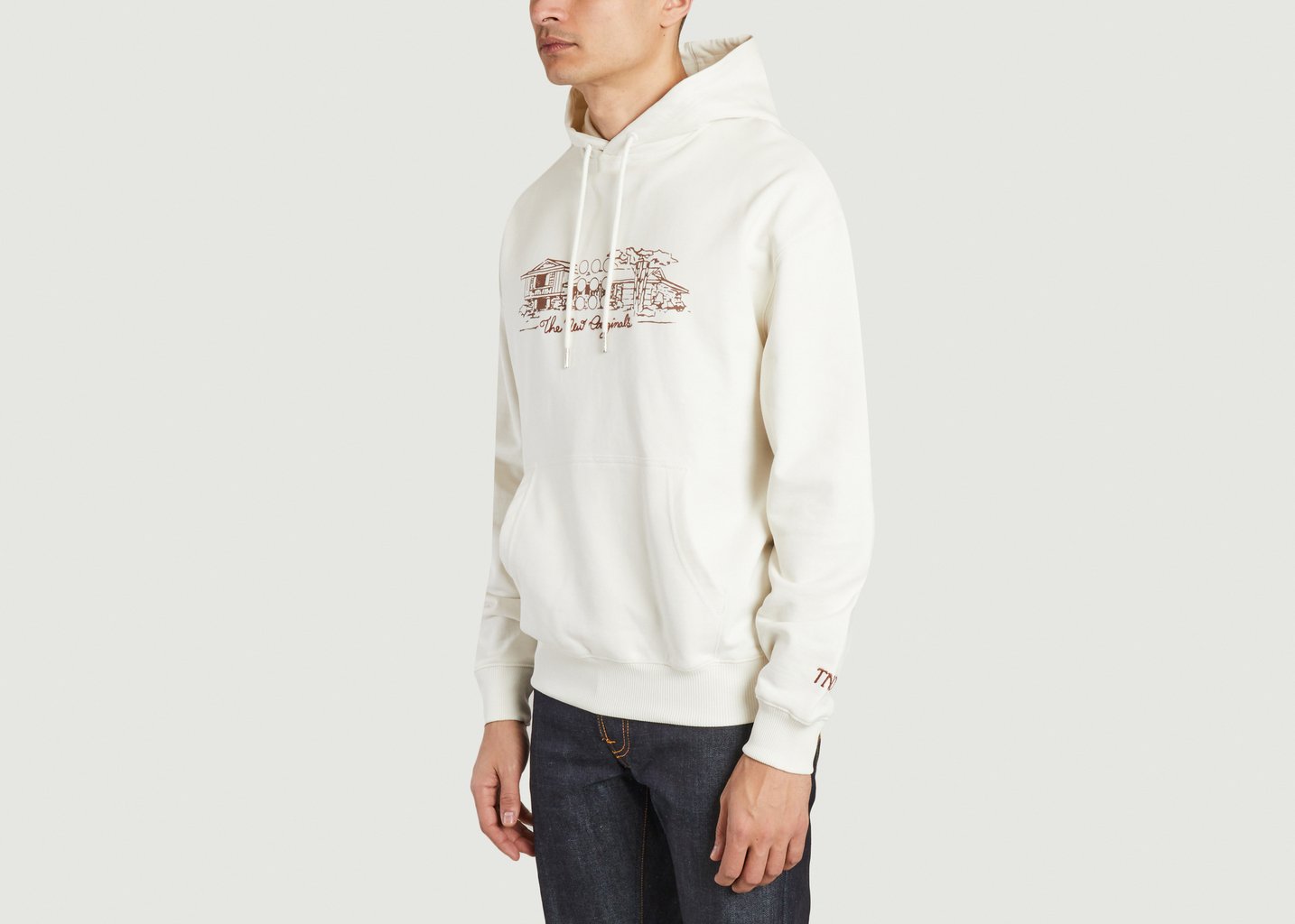 L'exception Hoodie Imprimé Cabin Ecru The New Originals