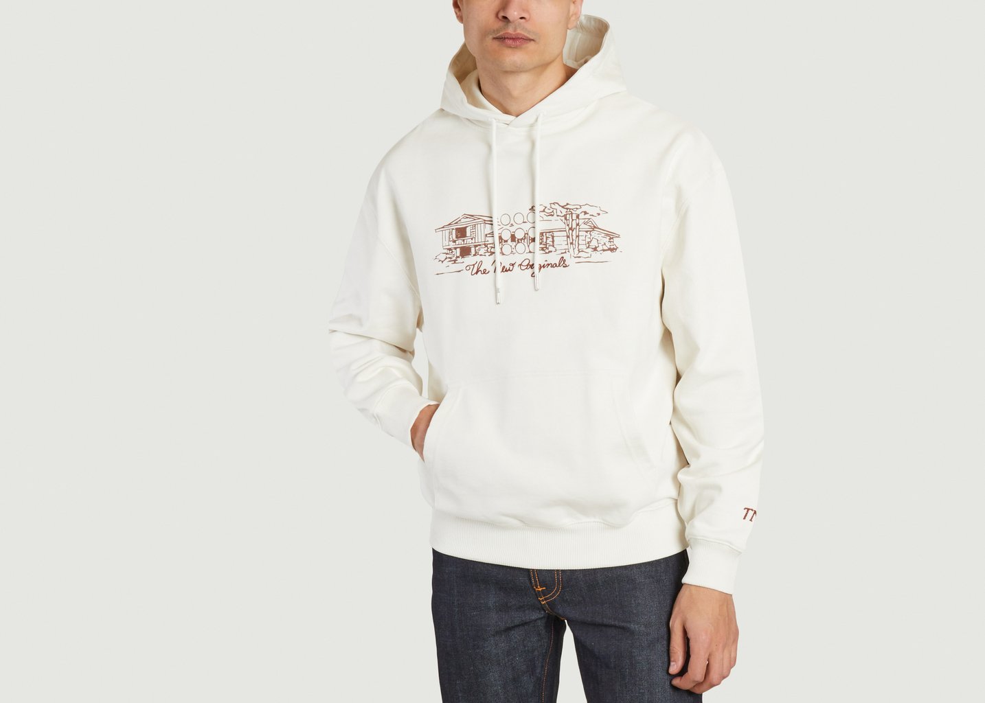 l'exception Hoodie imprimé Cabin Ecru The New Originals