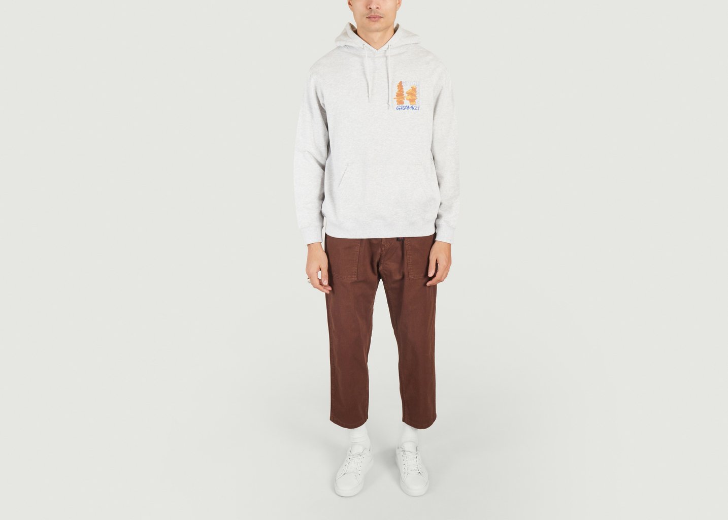 L'exception Hoodie Imprimé Stoneheads Gris Gramicci