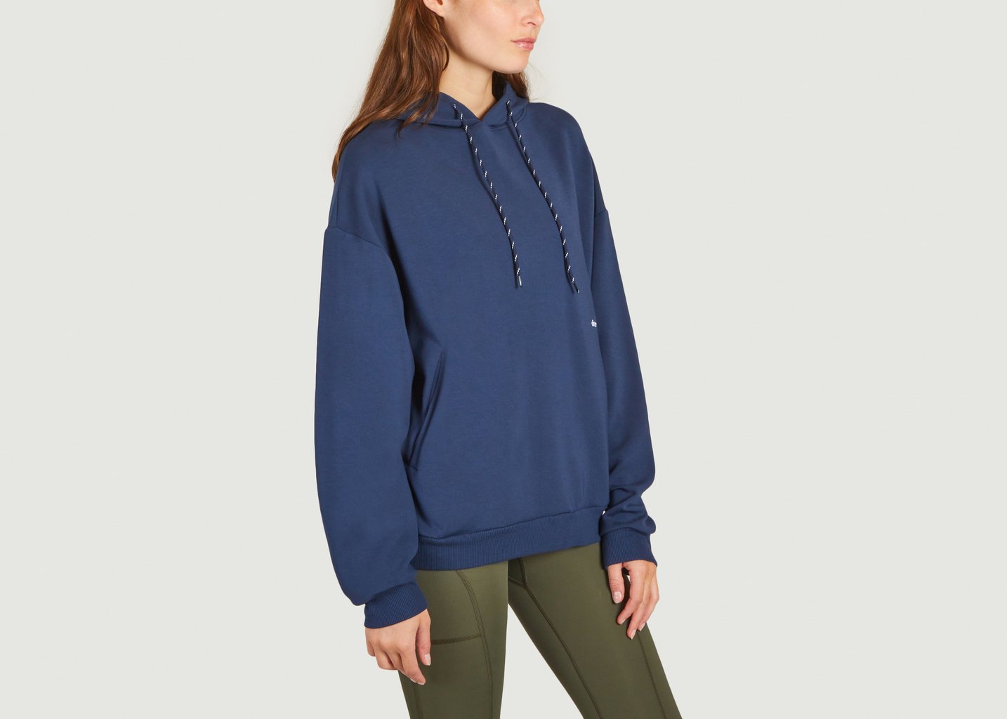 L'exception Hoodie Oversize Get Lucky Bleu Marine Circle Sportswear
