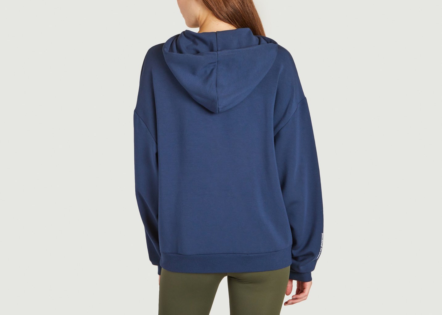 L'exception Hoodie Oversize Get Lucky Bleu Marine Circle Sportswear
