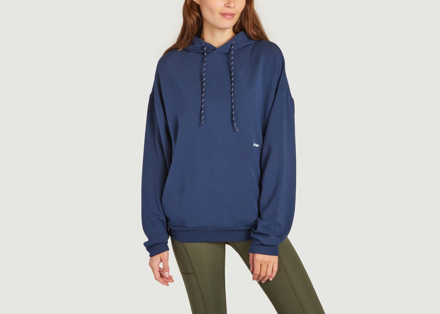 l'exception Hoodie Oversize Get Lucky Bleu Marine Circle Sportswear