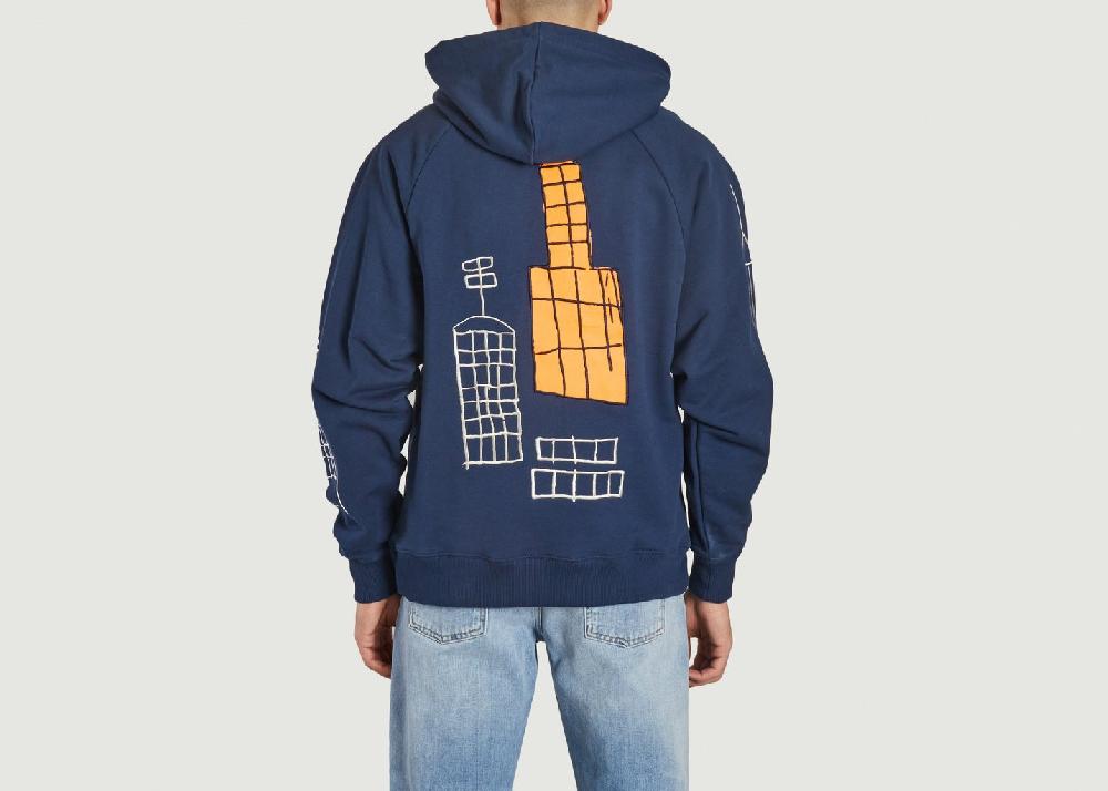 L'exception Hoodie Racing Empire DK Bleu Marine Etudes Studio